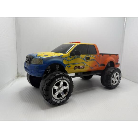 Ford F-150 Road Rippers Monster Truck Toy Large Pickup Flame Graphics